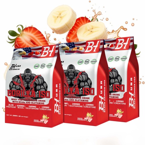 3x2 gorilla iso whey protein - 3x2,
