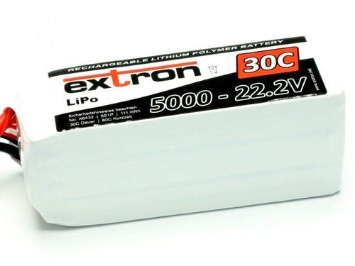 Extron lipo 5000mah 6s - x2,